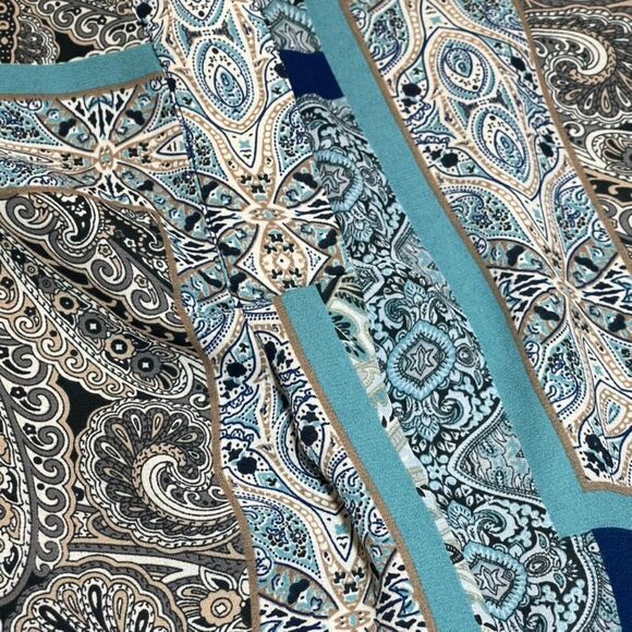 Artisan NY Turquiouse Paisley Print Sleeveless Top - Large - Picture 4 of 8